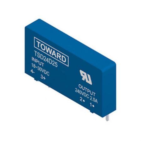 Relé de estado sólido 240 V/CC 2,5 Amps